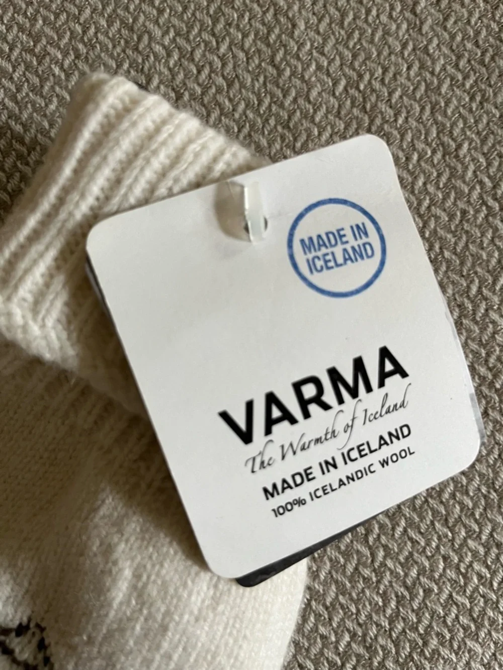 NWT Varma Ivory Print Mittens Icelandic Wool - Picture 4 of 7